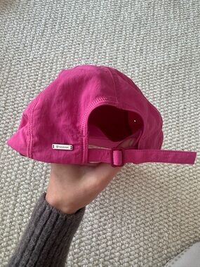 lululemon athletica Hot Pink Adjustable Back Strap Cap